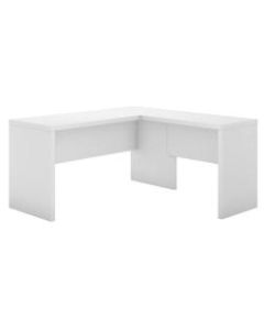 kathy ireland Office by Bush Business Furniture Echo L Shaped Desk, Pure White, Standard Delivery