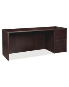 Lorell Prominence 2.0 Right Pedestal Credenza, 72inW x 24inD, Espresso