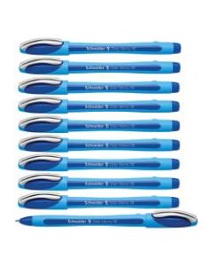 Schneider Slider Memo XB Ballpoint Pens - Extra Broad Pen Point - 1.4 mm Pen Point Size - Bullet Pen Point Style - Blue - Blue, Light Blue Barrel - Stainless Steel Tip - 10 / Box