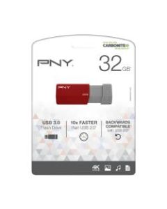 PNY USB 3.0 Flash Drive, 32GB, Assorted Colors