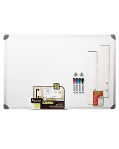 Quartet Euro Style Magnetic Dry-Erase Whiteboard, 24in x 36in, Aluminum Frame With Silver Finish