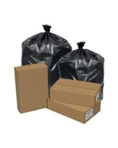 Pitt Plastics Re-Run Can Liners, 16 Gallons, 0.75 mm, Black, Pack Of 500