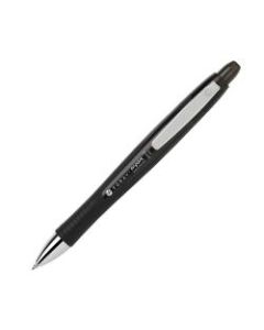 FORAY Super Comfort Grip Retractable Ballpoint Pens, Fine Point, 0.5 mm, Black Barrels, Black Ink, Pack Of 12