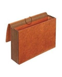 Office Depot Brand Heavy-Duty Expanding Wallets, 5 1/4in Expansion, Legal Size, Brown, Box Of 5 Wallets