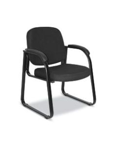Alera Reception Lounge Series Sled-Base Guest Chair, Black
