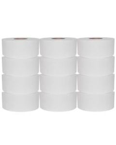Scott Jumbo Unperforated 2-Ply Toilet Paper, 1000ft Per Roll, Pack Of 12 Rolls