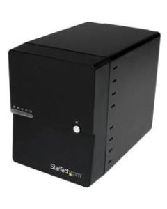 StarTech.com USB 3.0 / eSATA 4-Bay 3.5in SATA III Hard Drive Enclosure w/ built-in HDD Fan & UASP - SATA 6Gbps - 4 x HDD Supported - 4 x SSD Supported - 4 x Total Bay - 4 x 3.5in Bay