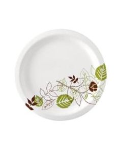 Dixie Ultra Heavy-Weight Oval Platters, 8 1/2in x 11in, Pathways, Green/Burgundy, Carton Of 500