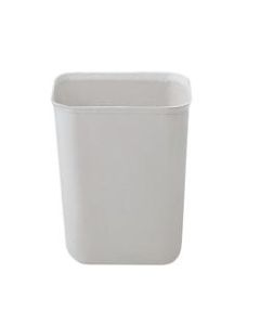 Rubbermaid Fiberglass Rectangular Fire-Resistant Wastebasket, 1 3/4 Gallons, 10 7/8inH x 8 7/8inW x 6 3/8inD, Beige