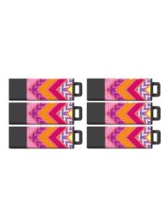 Centon Macbeth USB 2.0 Flash Drives, Pro, 8GB, Addison Rio, Pack Of 6, S1M-U2TRIO-8-6