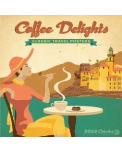 Willow Creek Press Art & Design Monthly Wall Calendar, 12in x 12in, Coffee Delights, January To December 2022