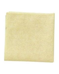 Rubbermaid Light Commercial Microfiber Cloths, 16in x 16in, Yellow, Case Of 288