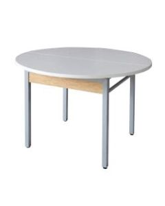 Z-Line Designs Z-Tech Modular Round Table, Oak/Silver/White