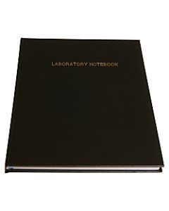 Roaring Spring Lab Research Notebook, 11 1/4in x 9 1/8in, 4 x 4 Graph Print, 144 Pages, Black
