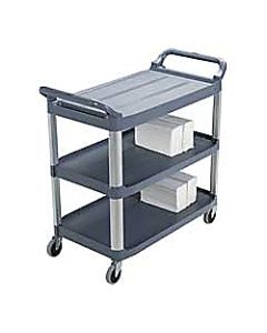 Rubbermaid Xtra Utility Cart, 37 4/5inH x 40 3/5inW x 20inD, Black