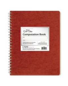 Ampad Retro Computation Notebook, 9 1/4in x 11 3/4in, 75 Sheets, Red