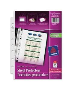 Avery Heavyweight Top-Load Sheet Protectors, Clear, 15/pk