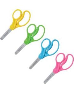 Acme United 5in Junior Scissors - 1.75in Cutting Length - 5in Overall Length - Straight-left/right - Stainless Steel - Blunted Tip - Assorted - 12 / Box