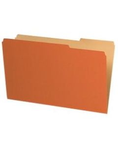 Pendaflex Legal-Size Interior File Folders, 1/3 Cut, Orange, Box Of 100