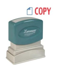 Xstamper Pre-Inked, Re-Inkable Two-Color Title Stamp, "Copy"