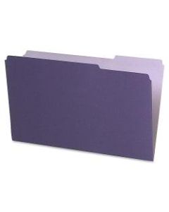Pendaflex Legal-Size Interior File Folders, 1/3 Cut, Violet, Box Of 100