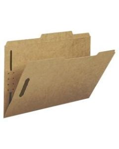 Smead Kraft Fastener Folders, 2/5 Cut, Legal Size, Kraft, Box Of 50