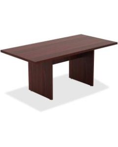 Lorell Chateau Series Rectangular Conference Table Top, 6ftW, Mahogany