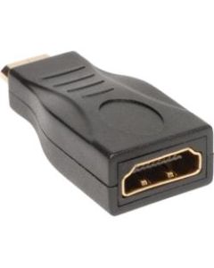 Tripp Lite HDMI to HDMI Adapter HDMI-F to Mini HDMI-M 1080p M/F - 1 x HDMI Female Digital Audio/Video - 1 x HDMI (Mini Type C) Male Digital Audio/Video - Gold Plated Connector - Black