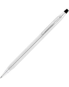 Cross Classic Century Lustrous Chrome Ballpoint Pen, Medium Point, 1.0 mm, Chrome Barrel, Black Ink