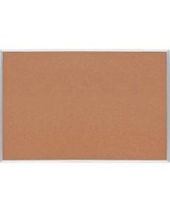 Lorell Basic Cork Board, 24in x 18in, Aluminum Frame With Silver Finish