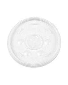 Dart Translucent Slotted Foam Cup Lids - Plastic - 1000 / Carton - Translucent