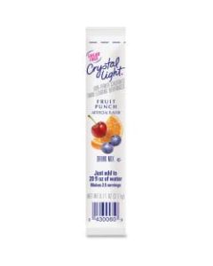 Crystal Light On-The-Go Fruit Punch Mix Sticks - Fruit Punch Flavor - 0.16 oz - Stick - 30 / Box