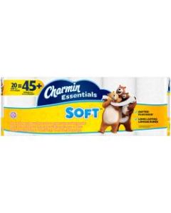 Charmin Essentials Soft 2-Ply Toilet Paper, 200 Sheets Per Roll, Pack Of 20 Rolls