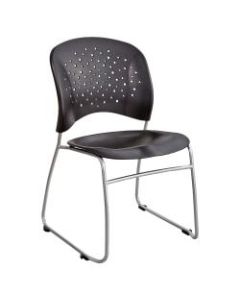 Safco Reve Sled Base Guest Chair, Black