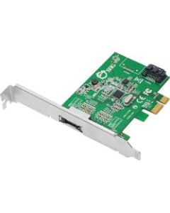 SIIG DP eSATA 6Gb/s 2-Port PCIe i/e - Serial ATA/600 - PCI Express - Dual-profile - Plug-in Card - 2 Total SATA Port(s) - 1 SATA Port(s) Internal - 1 SATA Port(s) External
