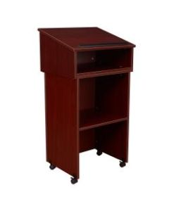 Oklahoma Sound? Table Top/Full Floor Lectern Combo, Mahogany