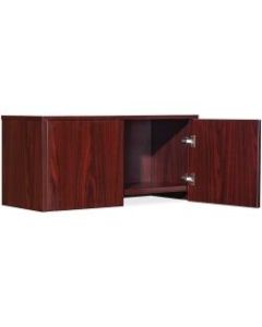 Lorell Essentials Series Wall Mount Open Hutch, 36inW, Mahogany