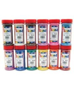 Hygloss Bucket O- Sand, 1 Lb, Assorted Colors, 1 Pound Each Of 12 Colors