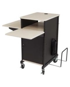 Oklahoma Sound Jumbo Plus Presentation Cart, Ivory/Black