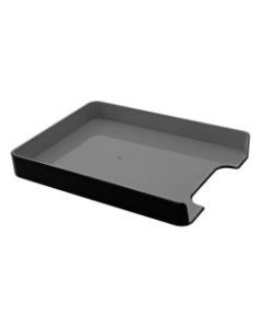 Advantus Fusion Letter Tray, 12 13/16inH x 1 3/4inW x 10 1/8inD, Black/Gray