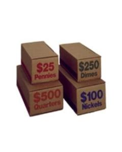 PM Company Coin Boxes, Pennies, $25.00, Bundle Of 50