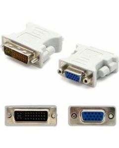DVI-I (29 pin) Male to VGA Female White Adapter For Resolution Up to 1920x1200 (WUXGA) - 100% compatible and guaranteed to work