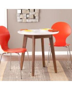 Holly & Martin Oden Round Table, White/Burnt Oak