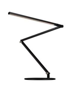 Koncept Z-Bar LED Desk Lamp, Cool Diffused Light, 16-7/16inH, Metallic Black