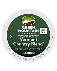 Green Mountain Coffee Single-Serve Coffee K-Cup, Vermont Country Blend, Carton Of 96, 4 x 24 Per Box