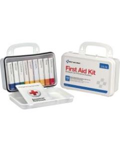 First Aid Only ANSI 10-unit First Aid Kit - 64 x Piece(s) - 4.6in Height x 7.7in Width x 2.4in Depth - Plastic Case - 64 / Each