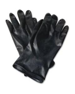 NORTH 11in Unsupported Butyl Gloves - Chemical Protection - 10 Size Number - Butyl - Black - Water Resistant, Durable, Chemical Resistant, Ketone Resistant, Rolled Beaded Cuff, Comfortable, Abrasion Resistant, Cut Resistant, Tear Resistant