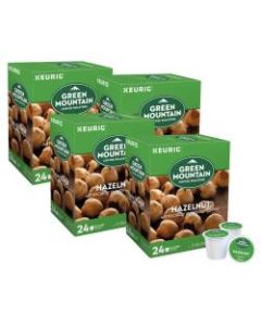 Green Mountain Coffee Single-Serve Coffee K-Cup, Hazelnut, Carton Of 96, 4 x 24 Per Box