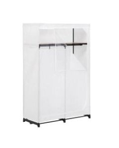 Honey-Can-Do Cloth Wardrobe, 68 15/16inH x 46inW x 18 1/8inD, White