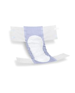 FitRight Extra Disposable Briefs, Regular, Blue/White, 20 Briefs Per Bag, Case Of 4 Bags